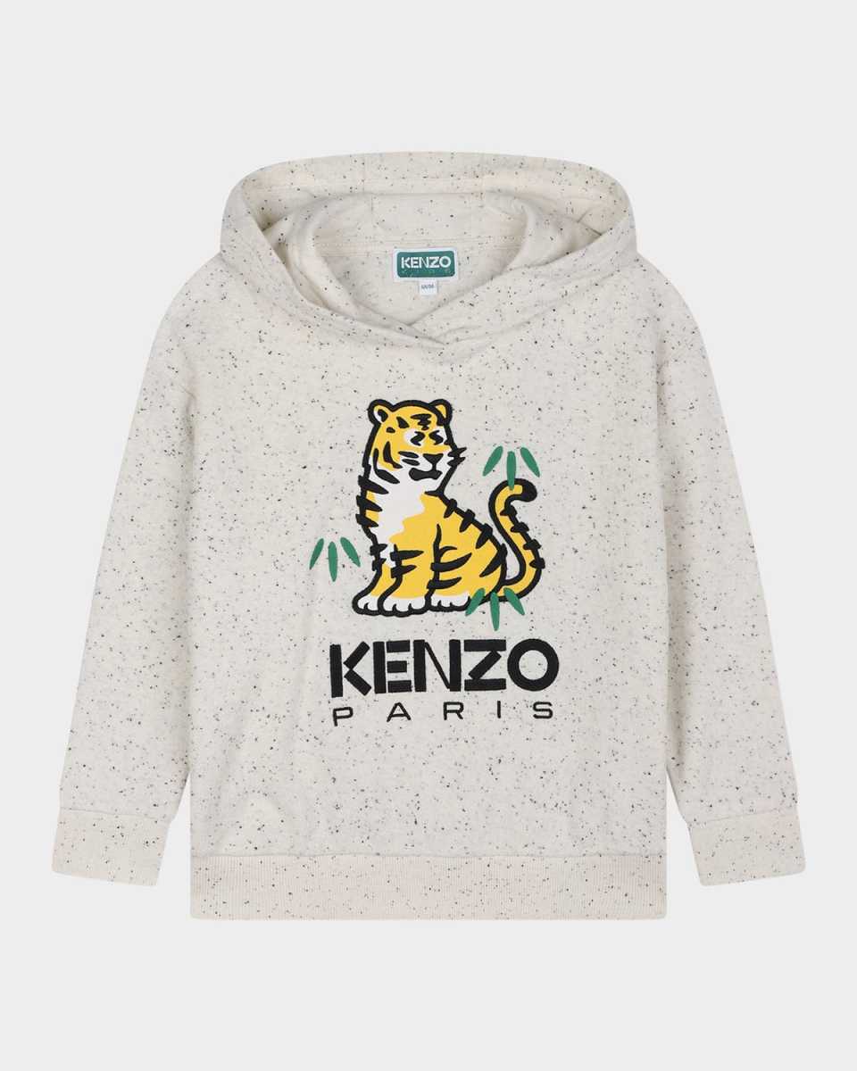 Kid's Logo Embroidered Hooded Sweatshirt, Size 2-5